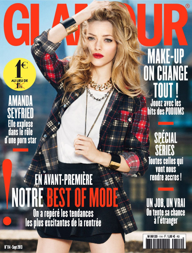 Amanda Seyfried Poses In Punk Inspired Plaid On Glamour France Cover